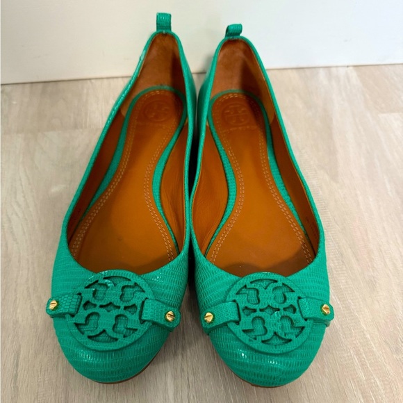 Tory Burch Shoes - Tory Burch Shoes Mini Miller Ballet Flat Size 6.5 Pond Green
